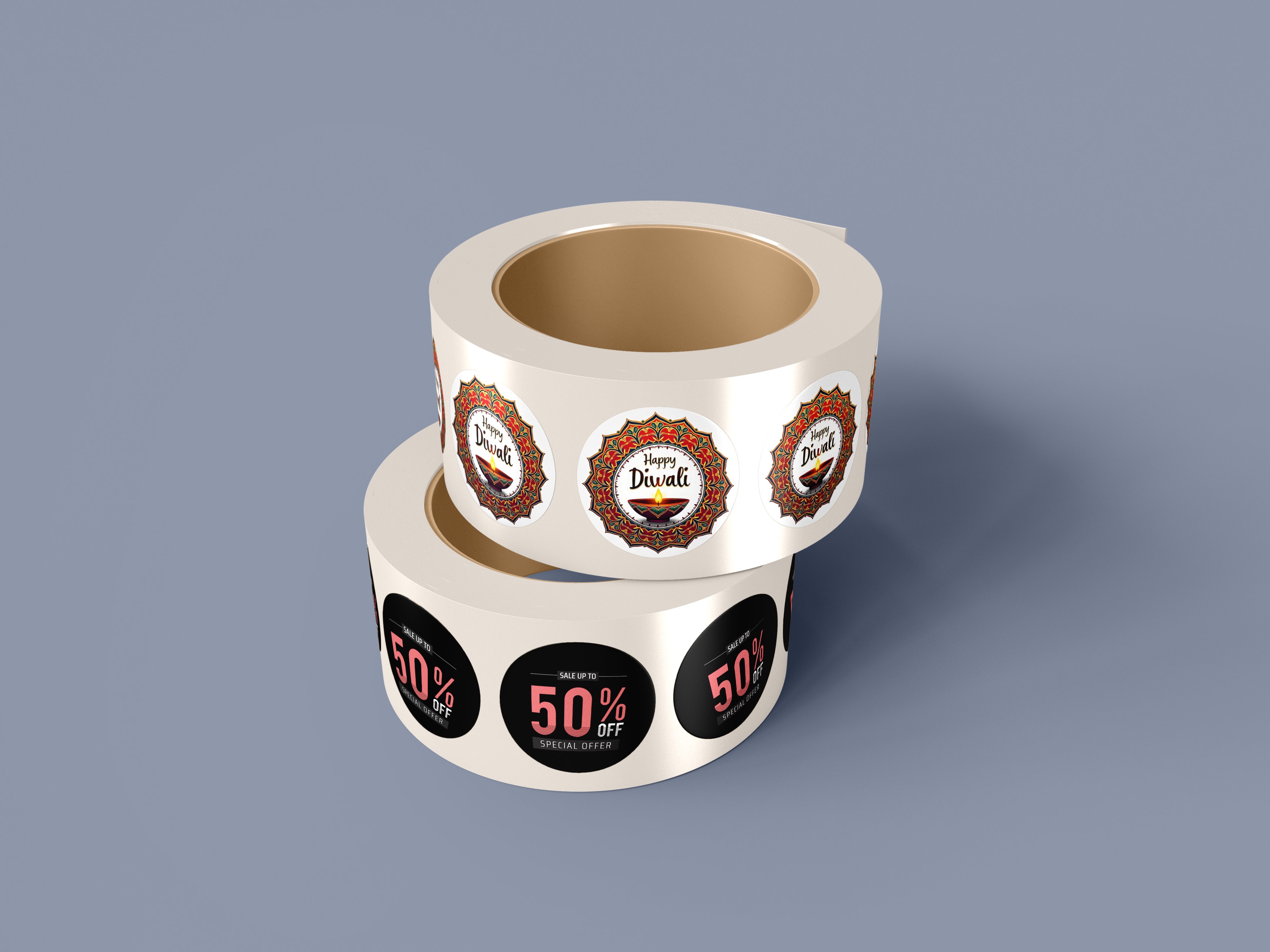 Custom BOPP Labels/Stickers on Roll