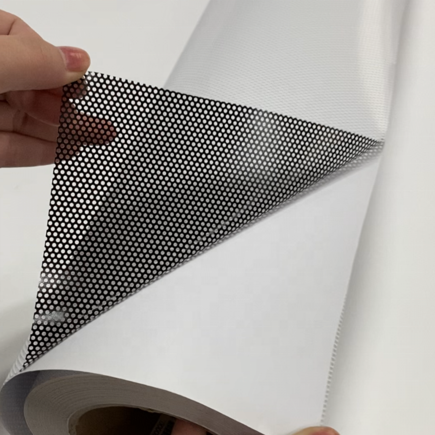 Window perforated vinyl